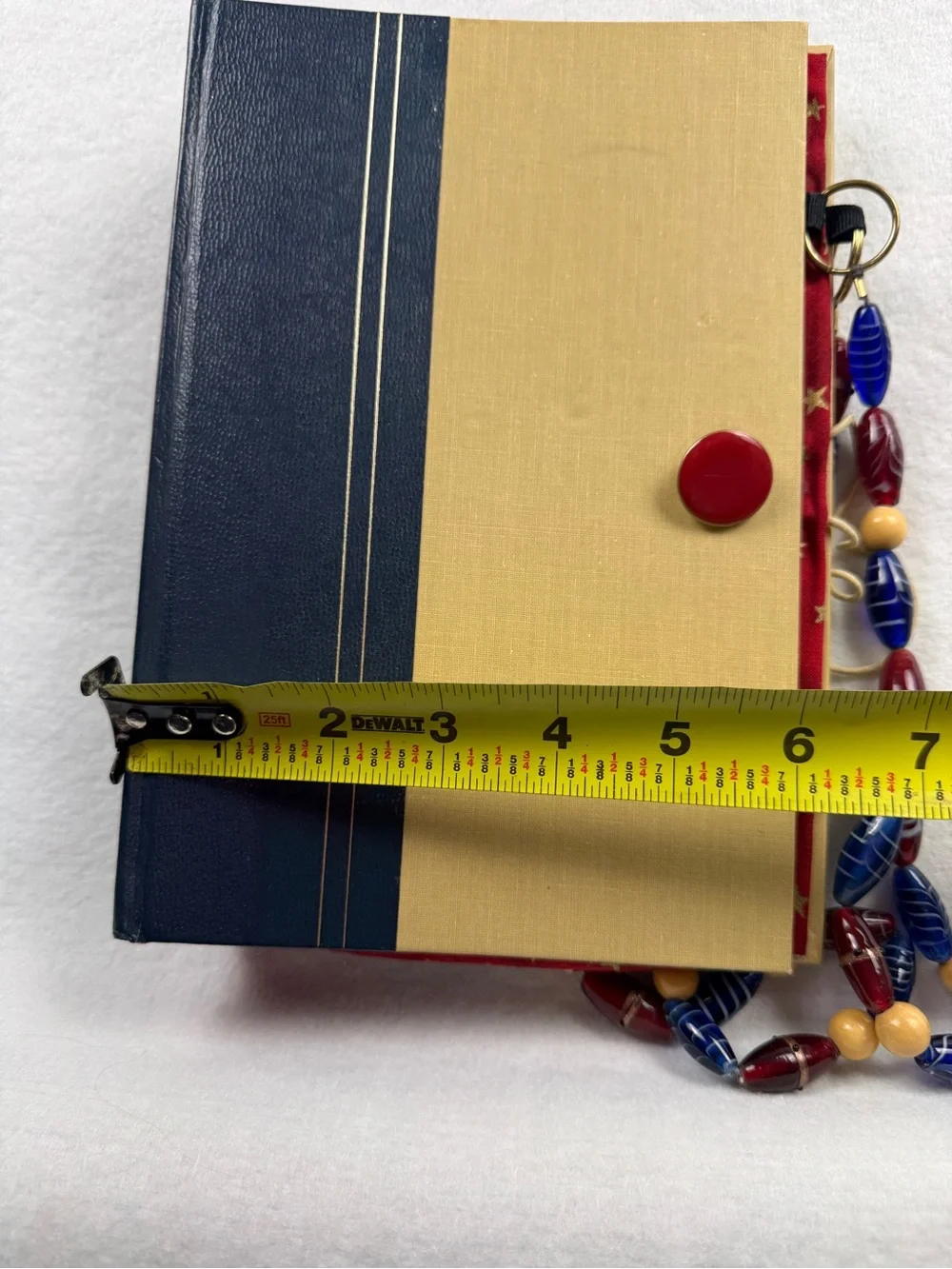 Upcycled Reader’s Digest Book Purse Beaded Handle Literary Novelty Handbag